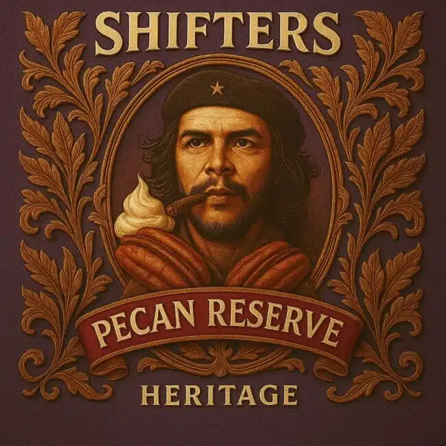 E-liquide Shifters – Pecan Reserve Heritage longfill 20/60ml (Extrait naturel de tabac Virginia, Crème fouettée, Beurre de pécan, Vanille custard)